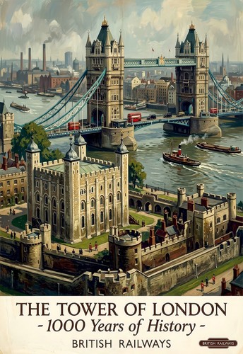British travel poster - british, print