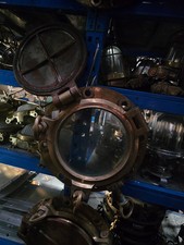 Original Brass Ships Porthole With 2Dog/keys + 1 Backed