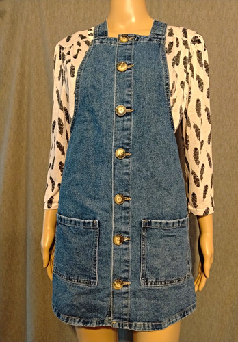 Denim blue pinafore - co.,