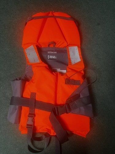 Orange neon life jacket - orange, child