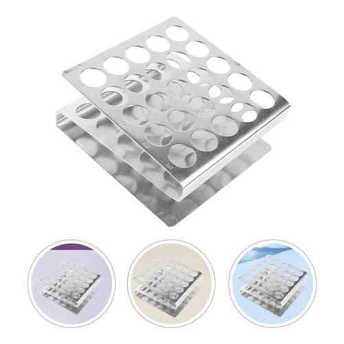 Stainless steel test tube - tube, rack