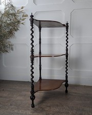 Victorian Mahogany Barley Twist Whatnot