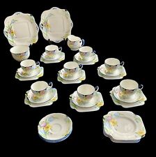 ART DECO GRAFTON AND SONS 36 PIECE TEA SERVICE Sh113