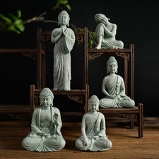 Green sandstone Buddha statue