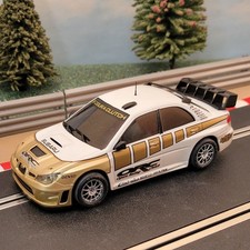 NINCO 1:32 Slot Car - 50388 White & Gold Subaru '06 Tuning *LIGHTS*