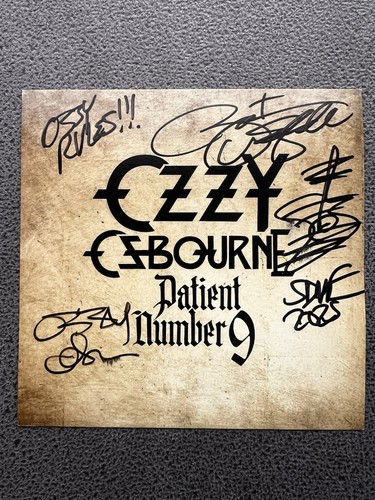 Signed ozzy osbourne zakk - signed,