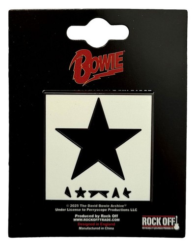 David bowie metal pin - bowie, badge
