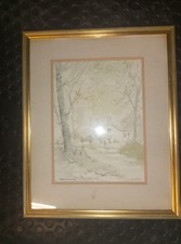 John Hassall pastel cottage