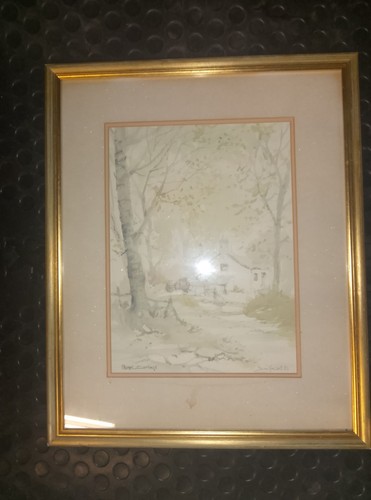 John hassall pastel cottage - john,