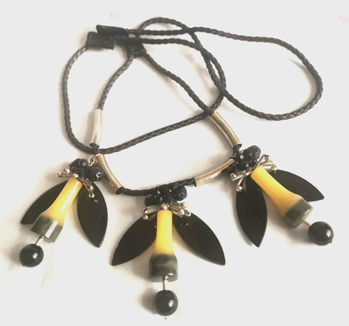 Marni horn resin leather - horn,