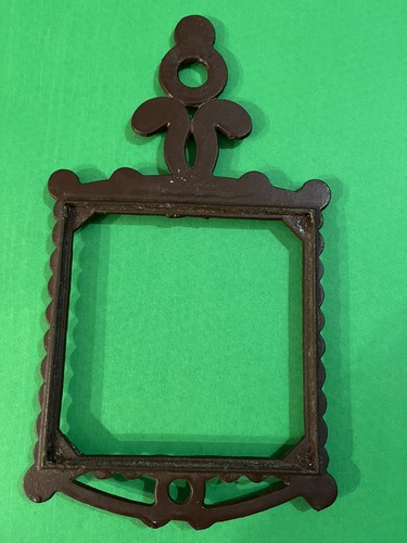 Vintage cast iron trivet - vintage,