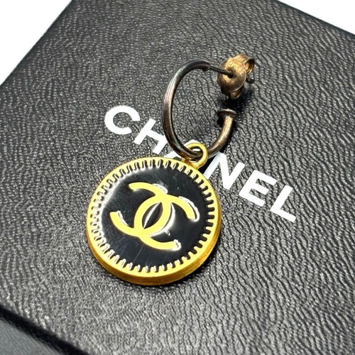 Chanel hoop earrings gold - hoop,