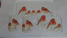 5 Piece Winter Robins Set from