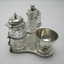 Victorian Three Bottle Silver