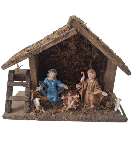 Vintage nativity set pc - set,