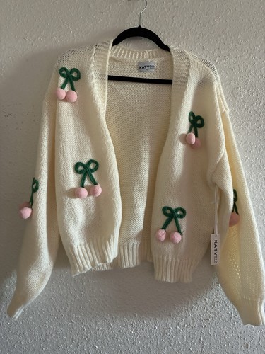 Nwt katydid cherry cardigan - katydid,