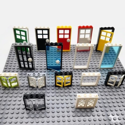 Building block doors windows - block,