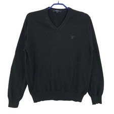 GANT Men V-Neck Black Jumper