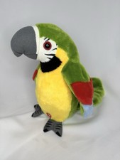 Interactive Talking Parrot Plush Toy Records & Repeats Speech Sings Flaps Wings