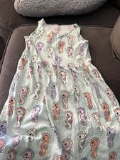 Girls Summer Dress Seahorse