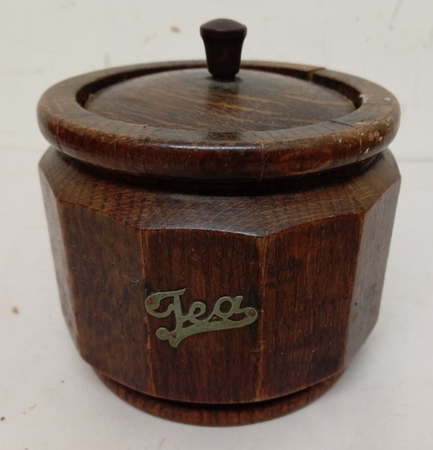 Vintage wooden tea - tea, 5"
