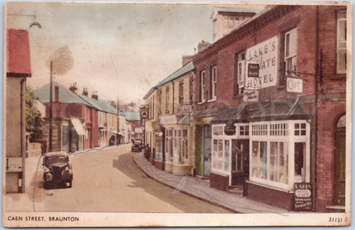 Braunton vintage postcard caen - vintage,