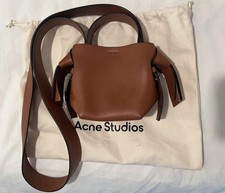 Acne Musubi Micro Bag in Tan Leather, Brand New, Dust Bag