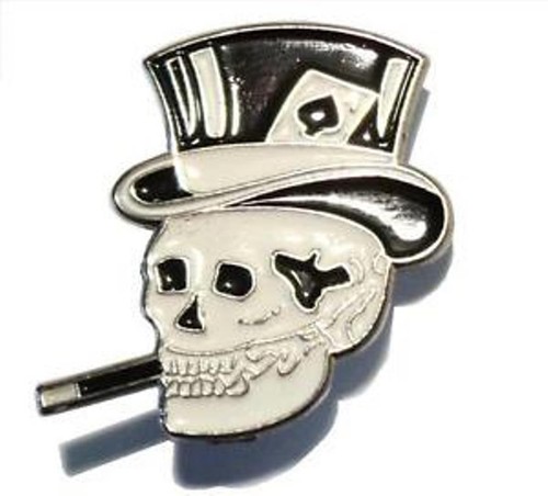 Smoking skull ace - ace, spades