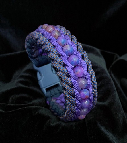 Paracord bracelet with - paracord,