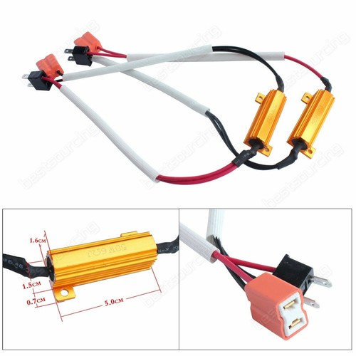 50w ohm led headlight - 2x,