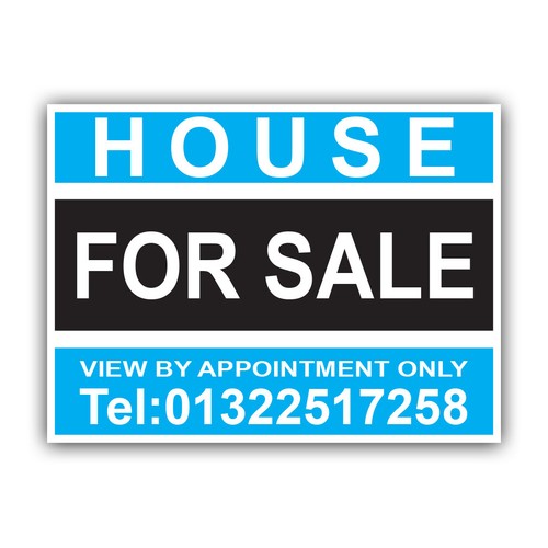 House for sale sign - sale, boards