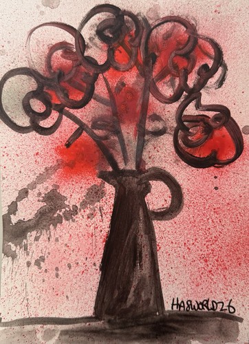 Hasworld original art abstract - art,