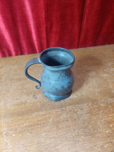 Antique pewter heavy tankard - pewter,