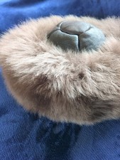 Ladies Womens Genuine Sheepskin Cossack Russian Style Hat Brown Natural