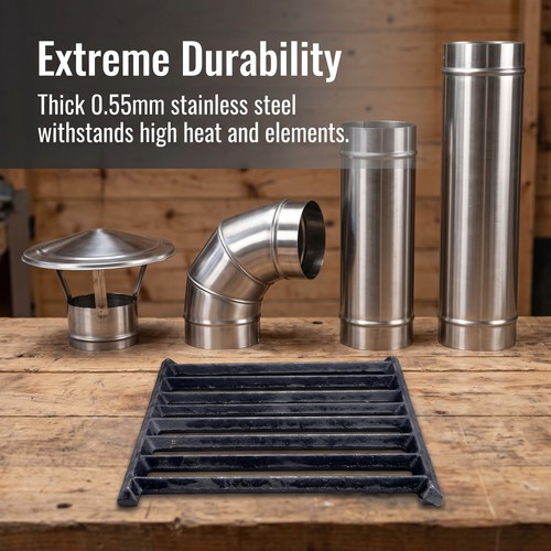 Metal stove pipe for - 10,