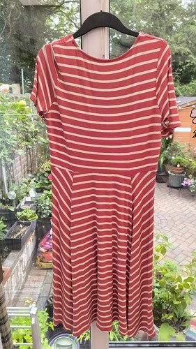 Ladies damart pink striped - ladies",