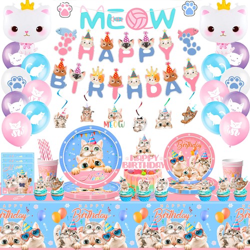 Cat party decorations kitten - party,