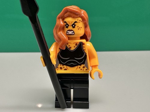 Lego cheetah with - dark, orange