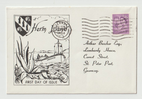 1963 fdc herm - uk,