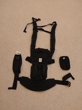 Ergobaby Omni 360 Pure Black Baby carrier sling in Excellent Cond with pouch