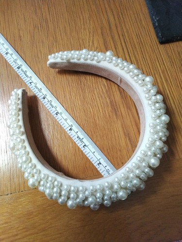 Pearl headband tiara - headband,