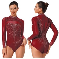 UK Womens Rhinestone Bodysuits