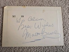 Matt Busby Signed Dinner & Ball Invite (Cheshire, 1973)