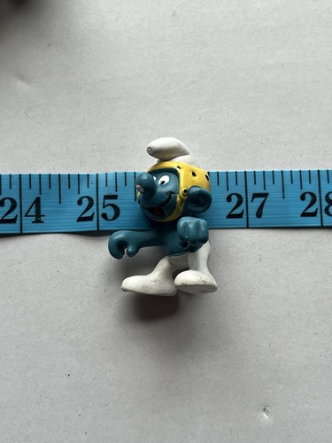 Football helmet smurf figurine - football,