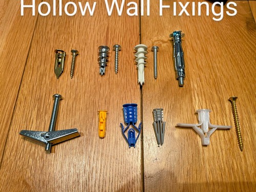 Hollow wall fixings - wall, &