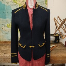 ZARA Trafaluc BLAZER Navy GOLD