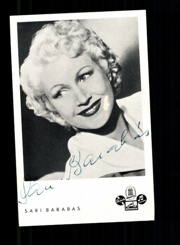 Sari barabas autograph - sari,