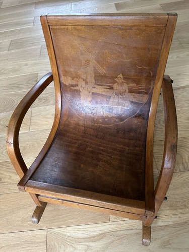 Vintage childs rocking chair - childs,