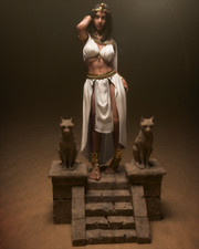 Cleopatra Statue - 3D Printed