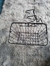  Basket Wired Front Bicycle Shopping luggage carry & Handle & Bracket Bike 